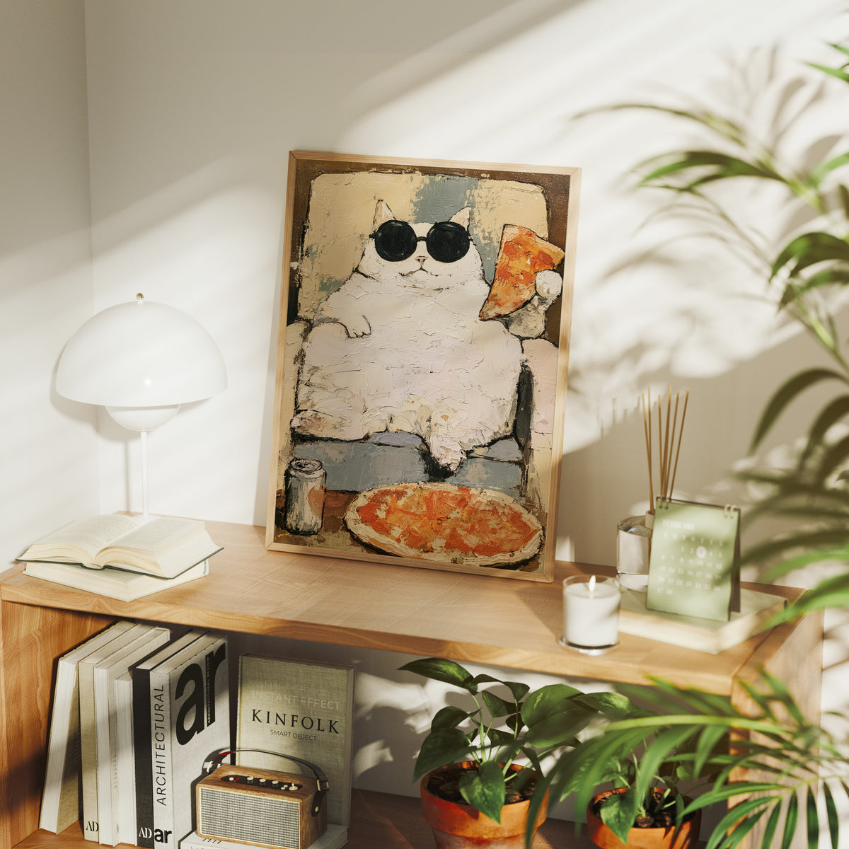 Round Shades, Round Belly, Round Pizza