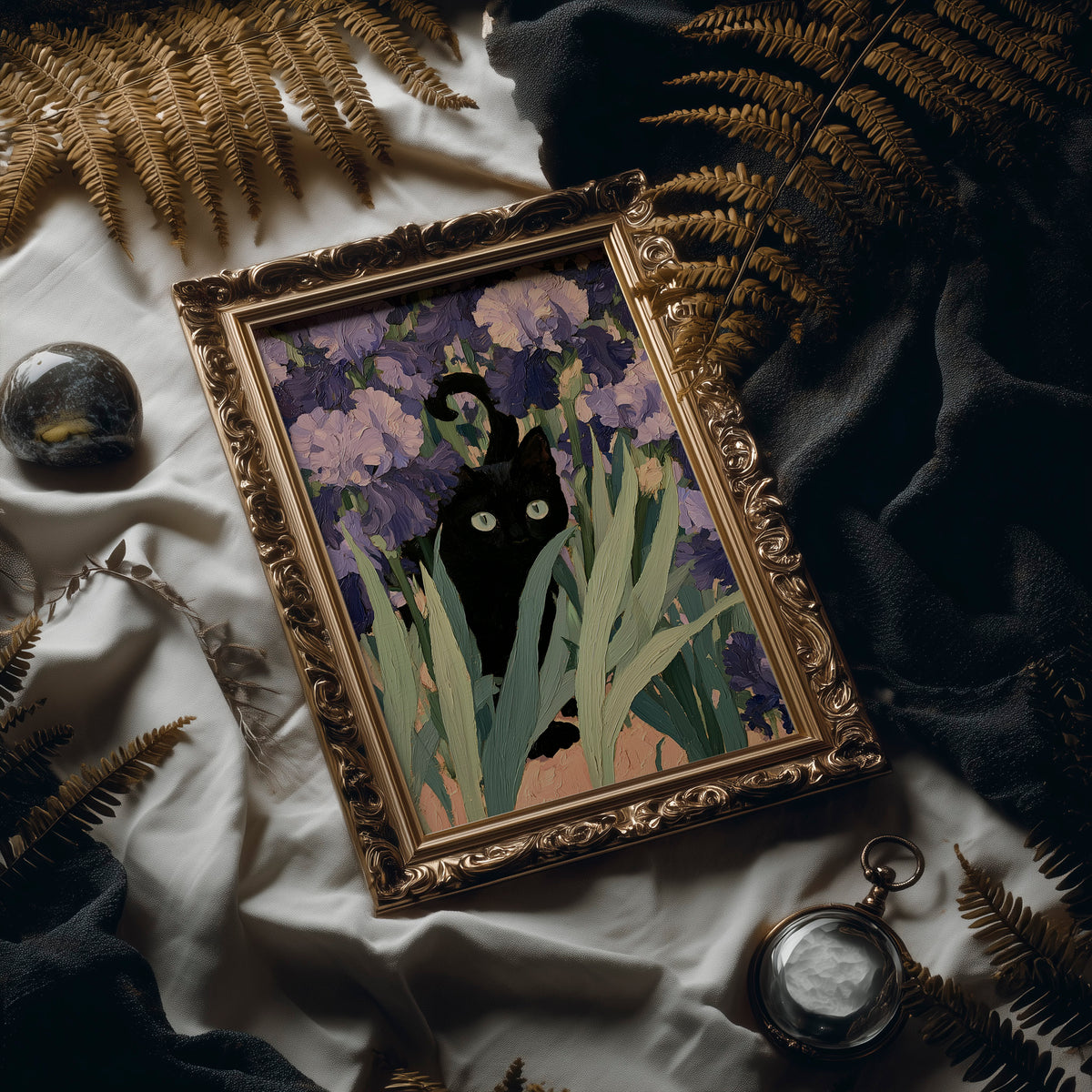 Hide and Seek Among the Irises