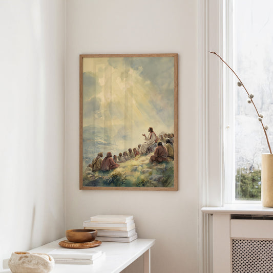 Sunlit Gathering On Hillside Heights