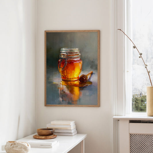 Golden Stillness in Glass