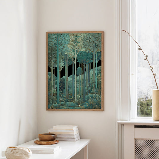 Whispers Through Teal Canopy