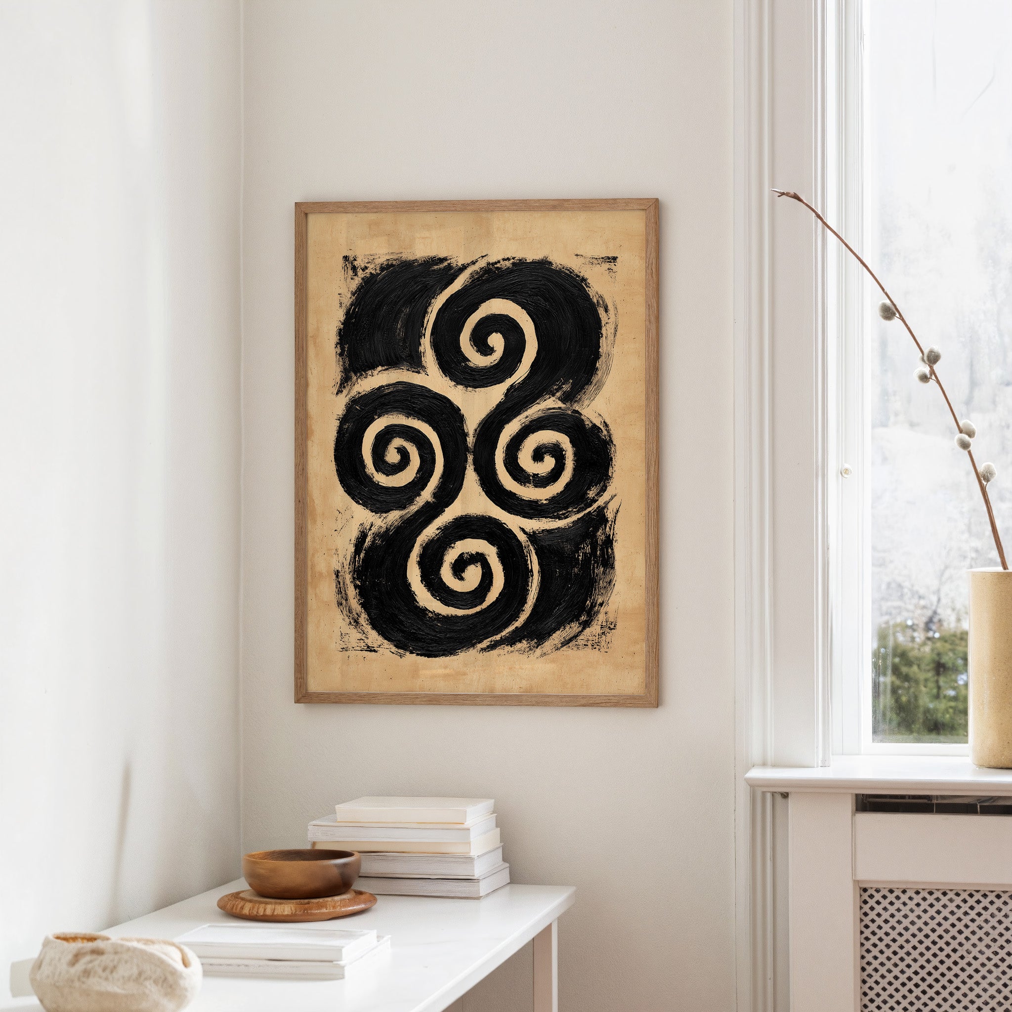 Bold Spiral Harmony Abstract