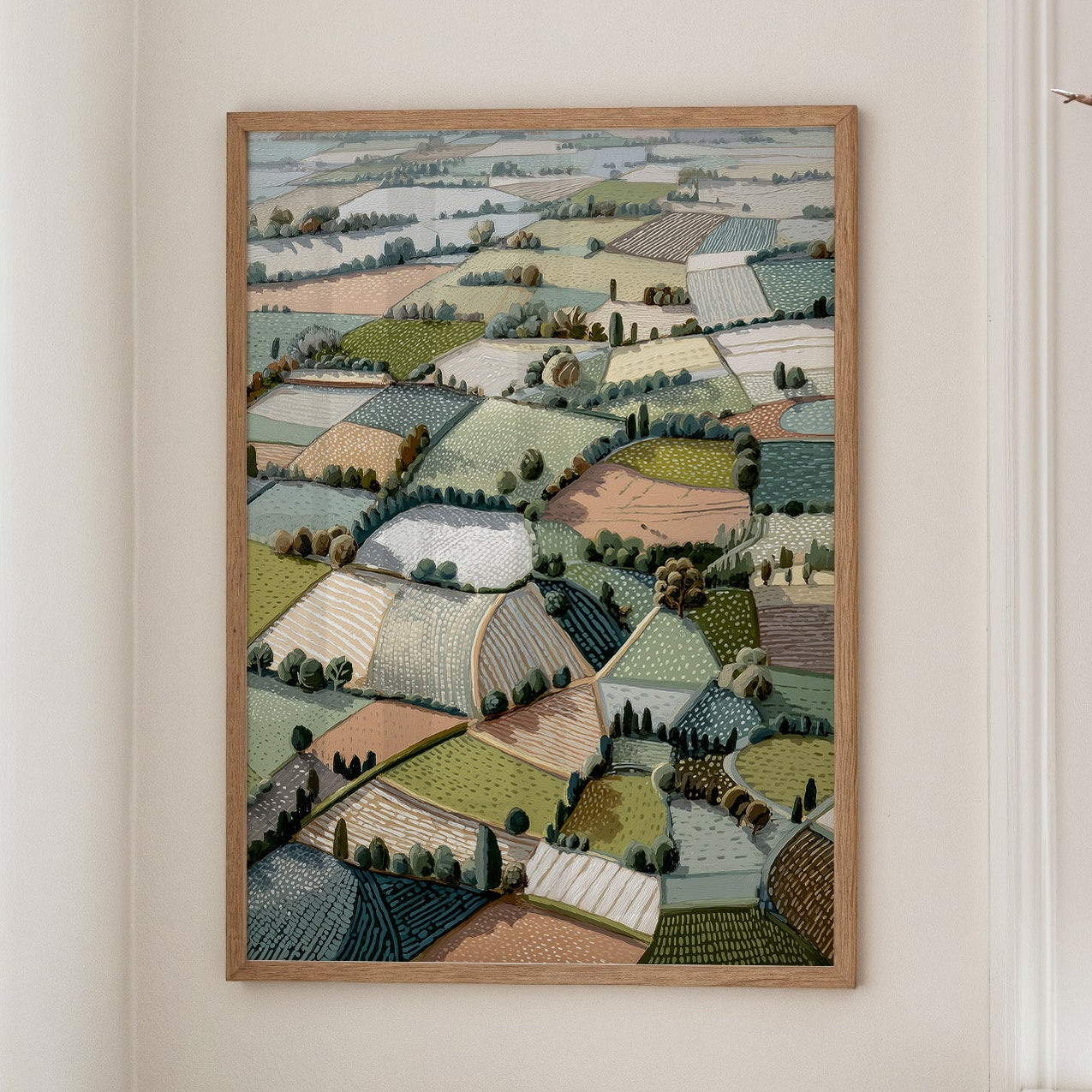 Fields in Gentle Mosaic