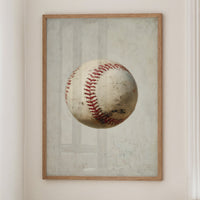 Vintage Baseball in Neutral Tones