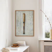 Weathered Wooden Baseball Bat