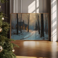 Warm Light in Winter Woods