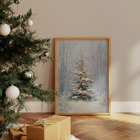 Golden Lights in Winter Silence