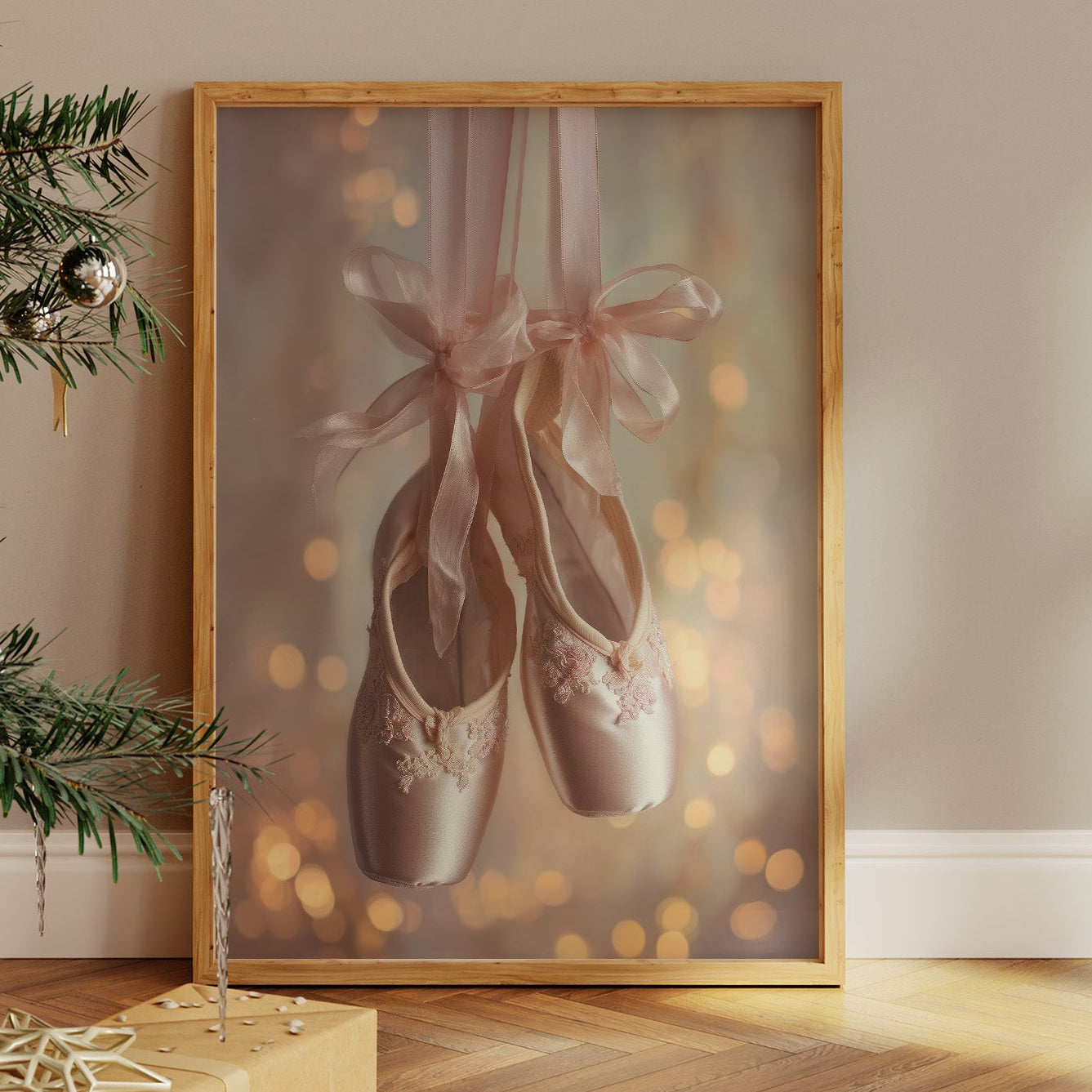 Blush Ribbons in Golden Glow