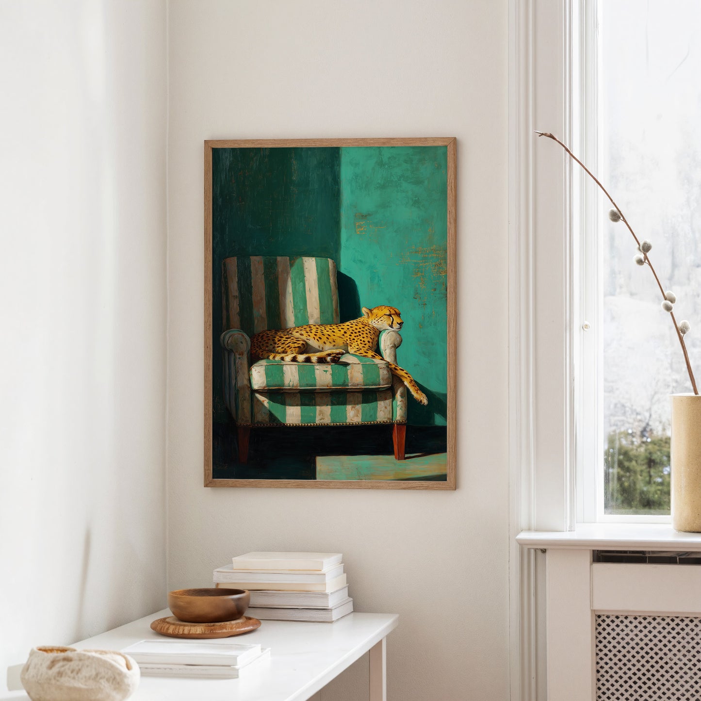 Resting Royalty in Emerald Light