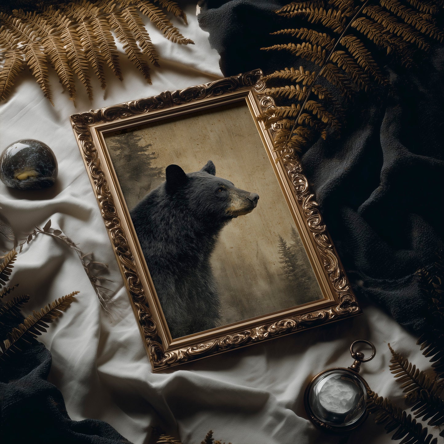 Silent Watch of the Forest Bear