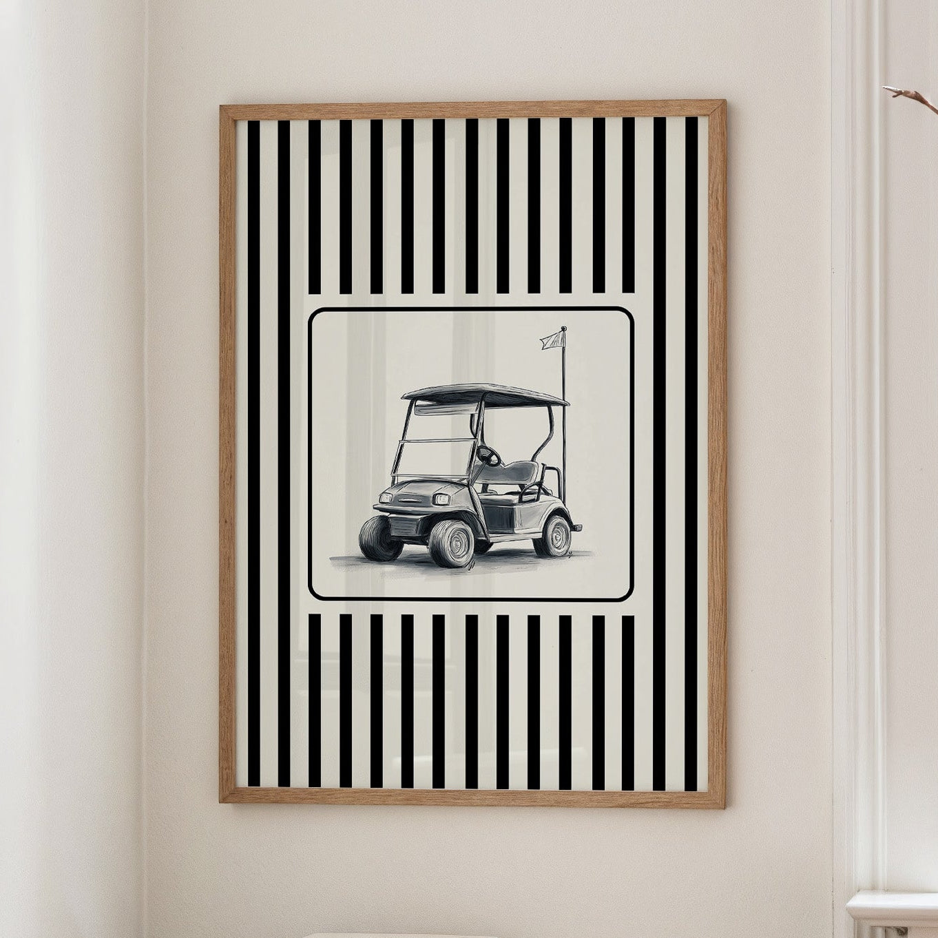 Minimal Golf Cart Sketch