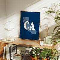 California CA State Silhouette