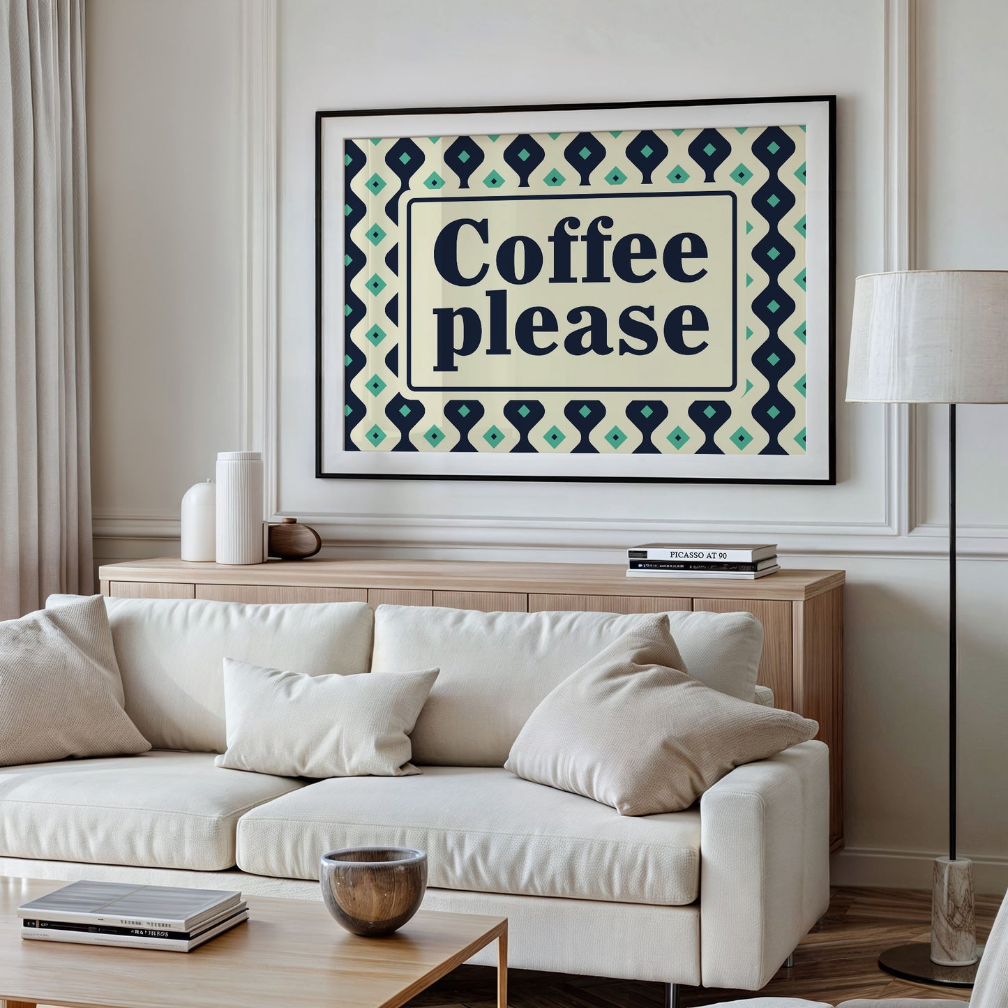 Coffee Please Retro Kitchen Sign