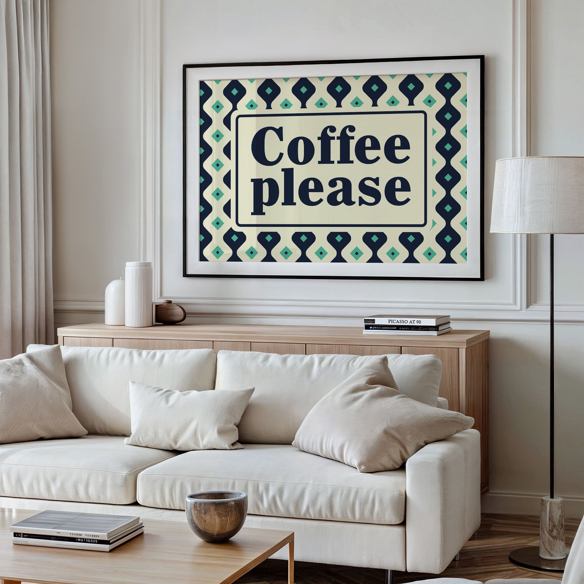 Coffee Please Retro Kitchen Sign