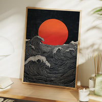 Crimson Sun Over Tides