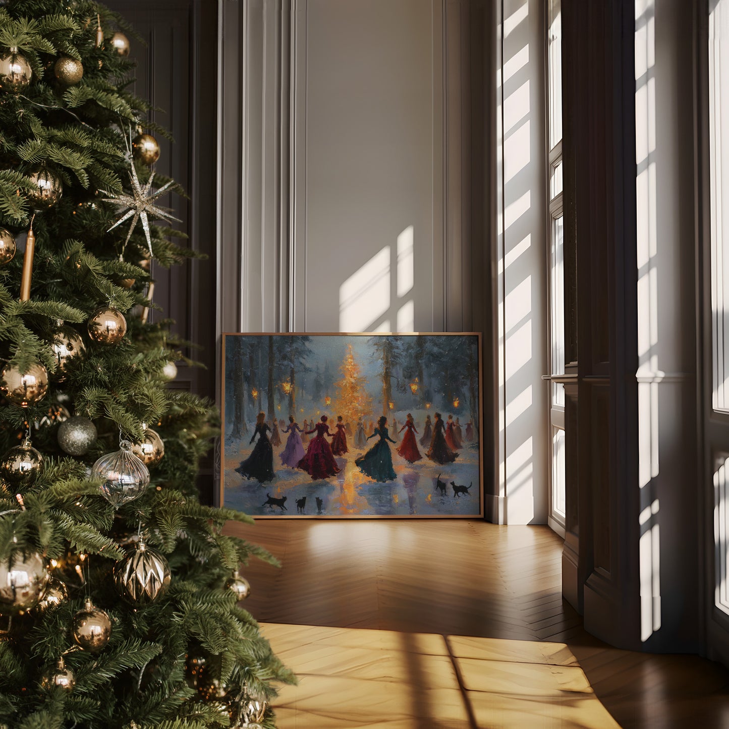 Lantern Waltz in Winter Woods