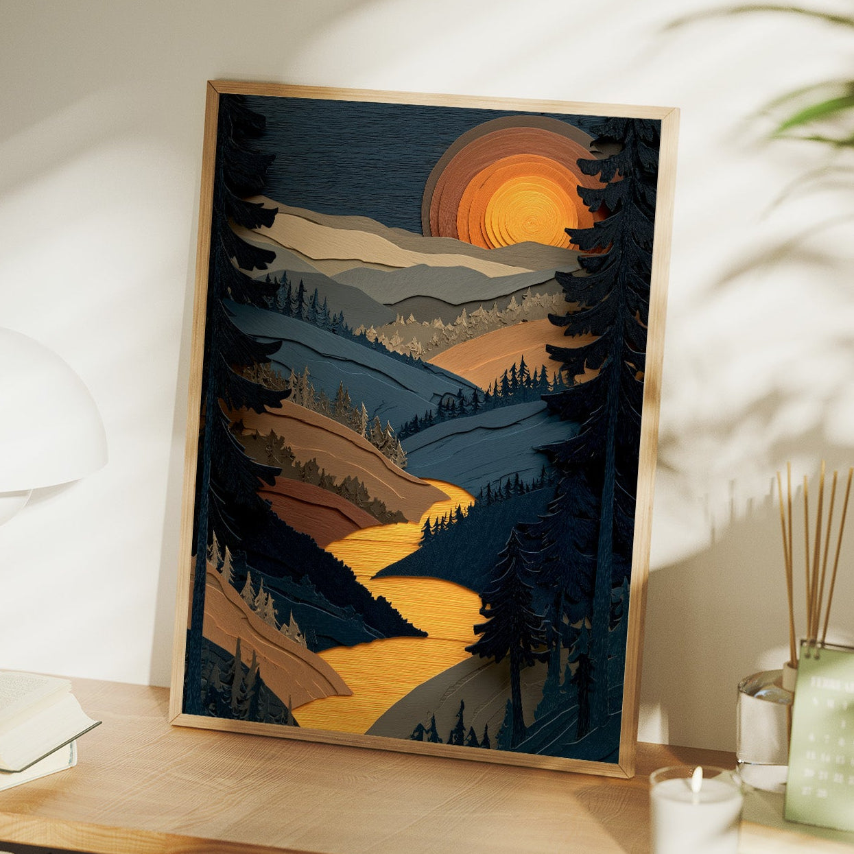 Golden River At Dusk