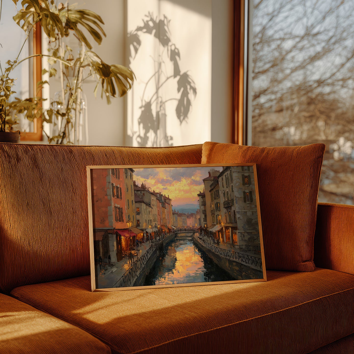 Evening Light Along the Canal