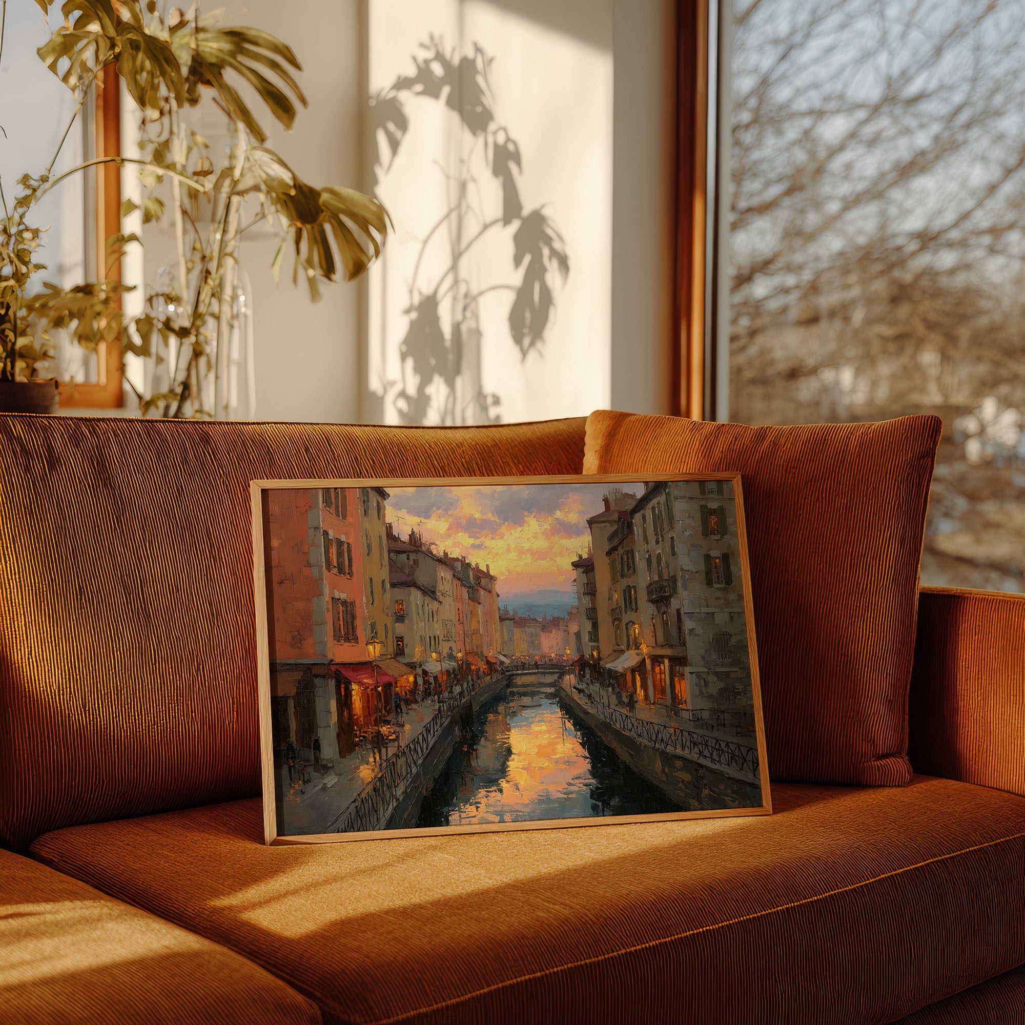 Evening Light Along the Canal