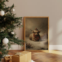 Highland Calm In Falling Snow