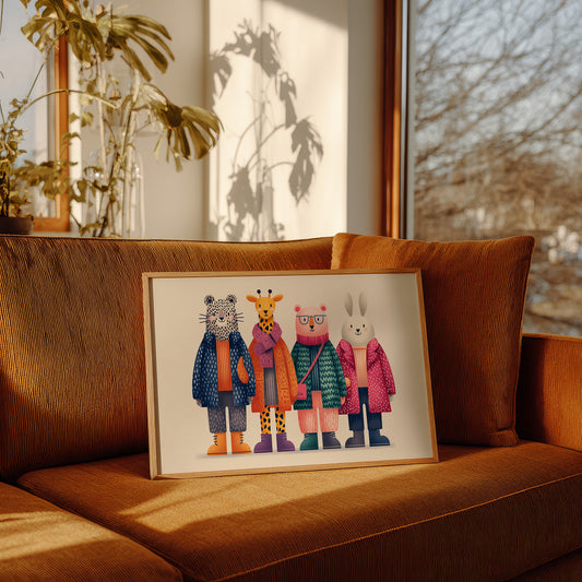 Friends in Their Sunday Coats