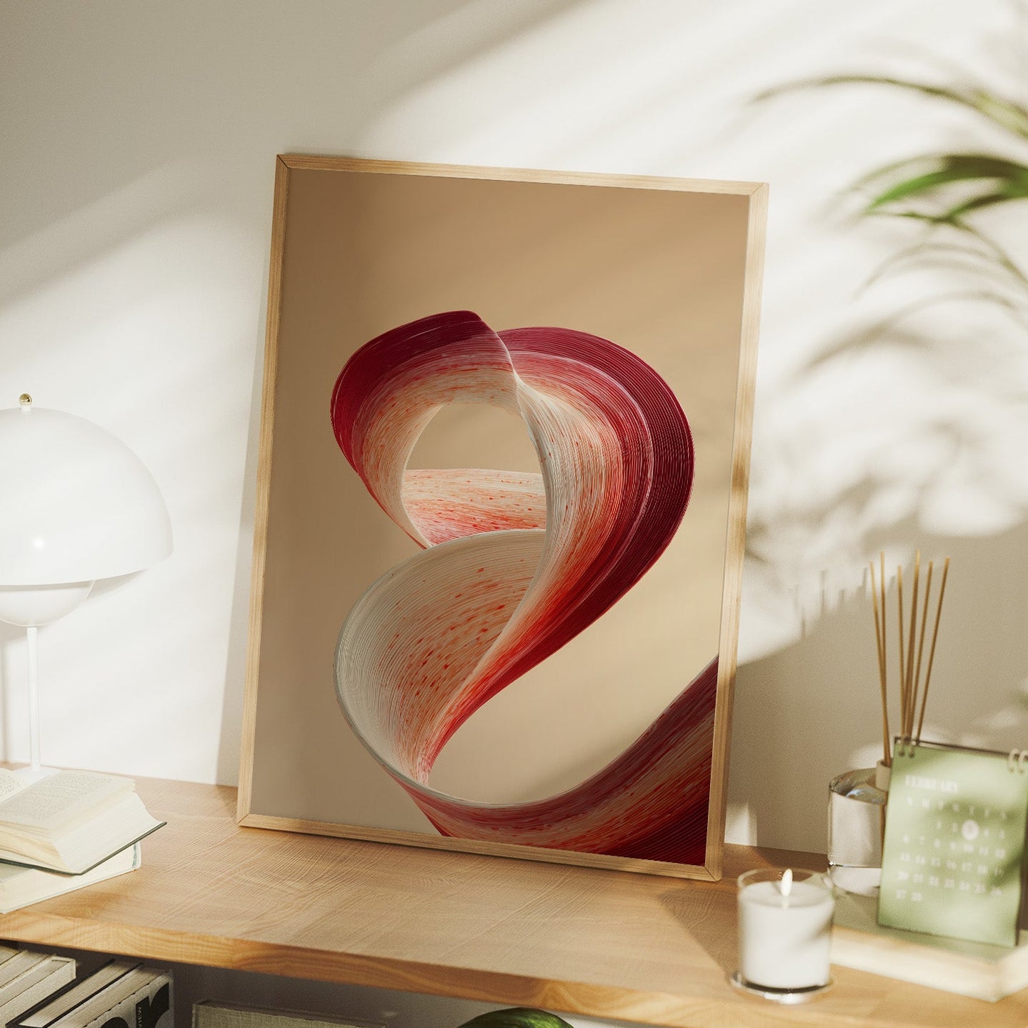 Crimson Loop In Warm Air