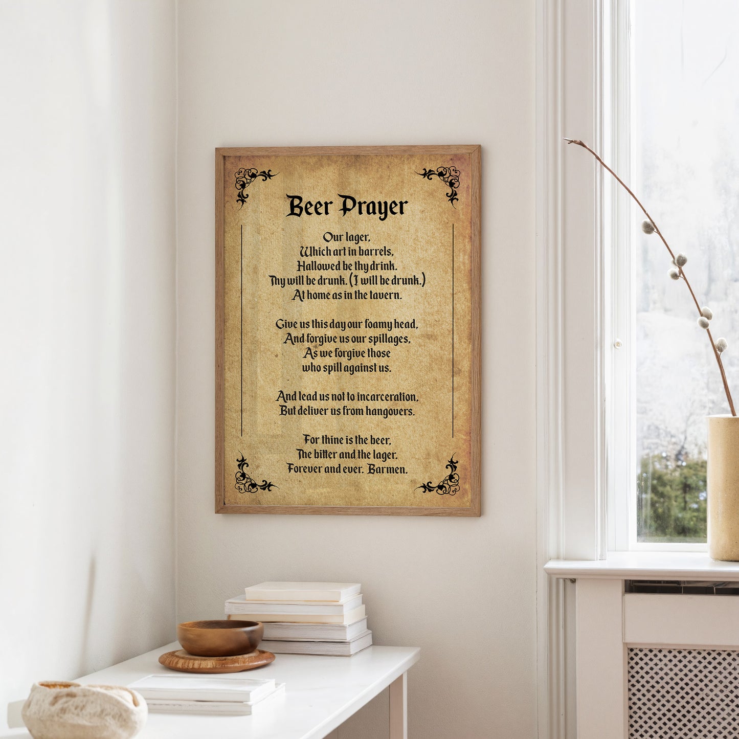A Tavern Toast in Old Script