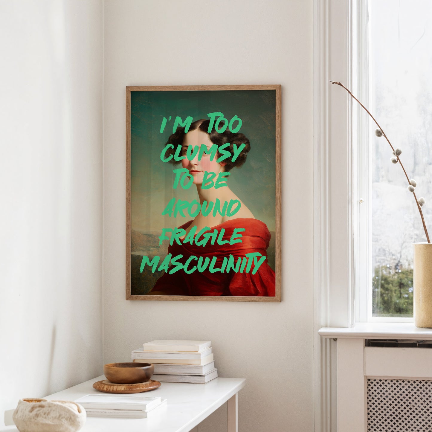 Too Clumsy Vintage Humor Art