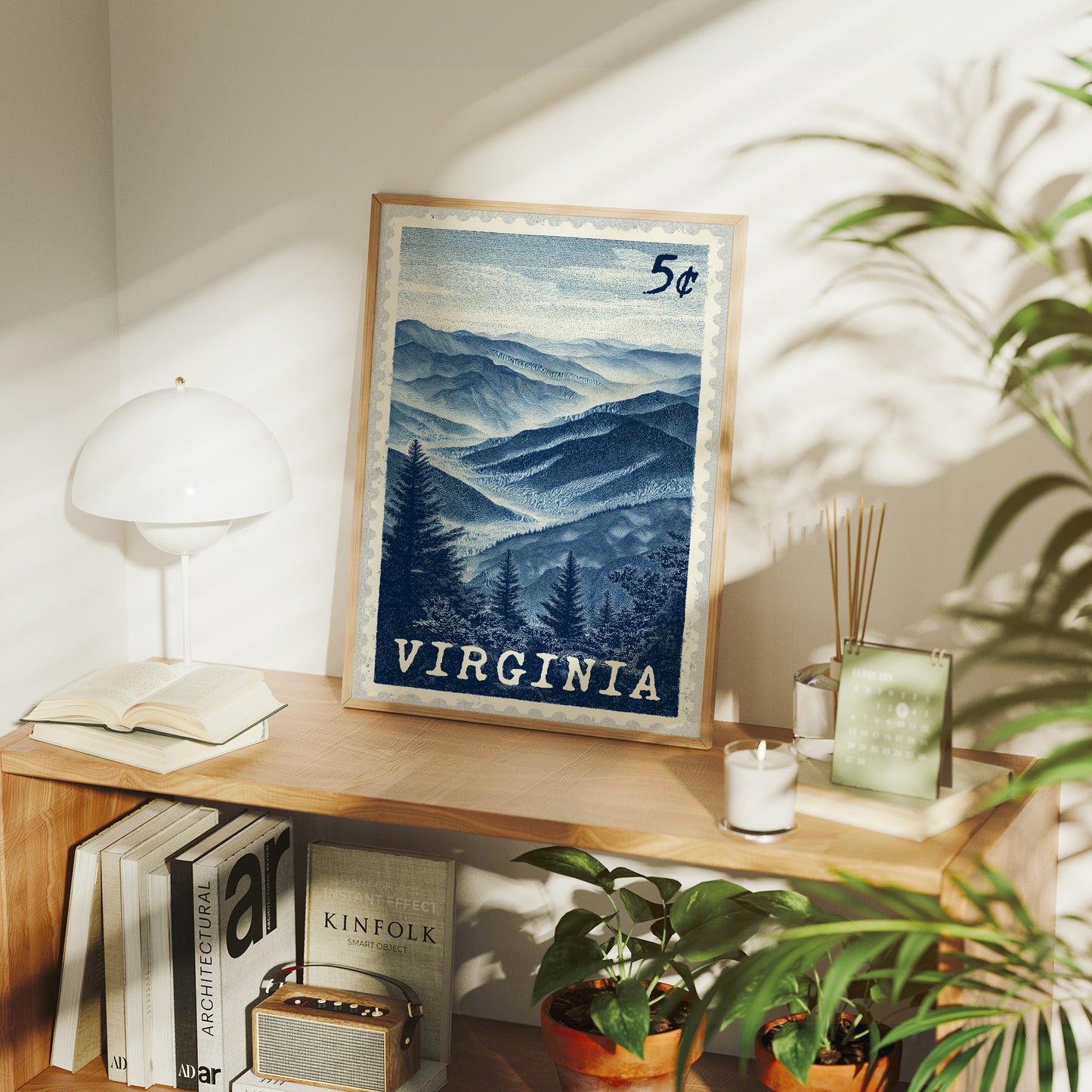 Virginia Blue Ridge Stamp Art