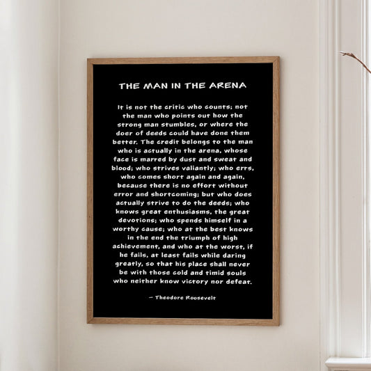 The Man in the Arena Quote