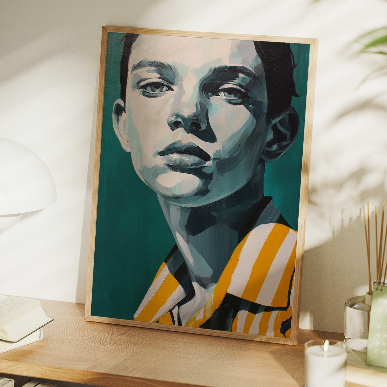 Teal Gaze in Gold