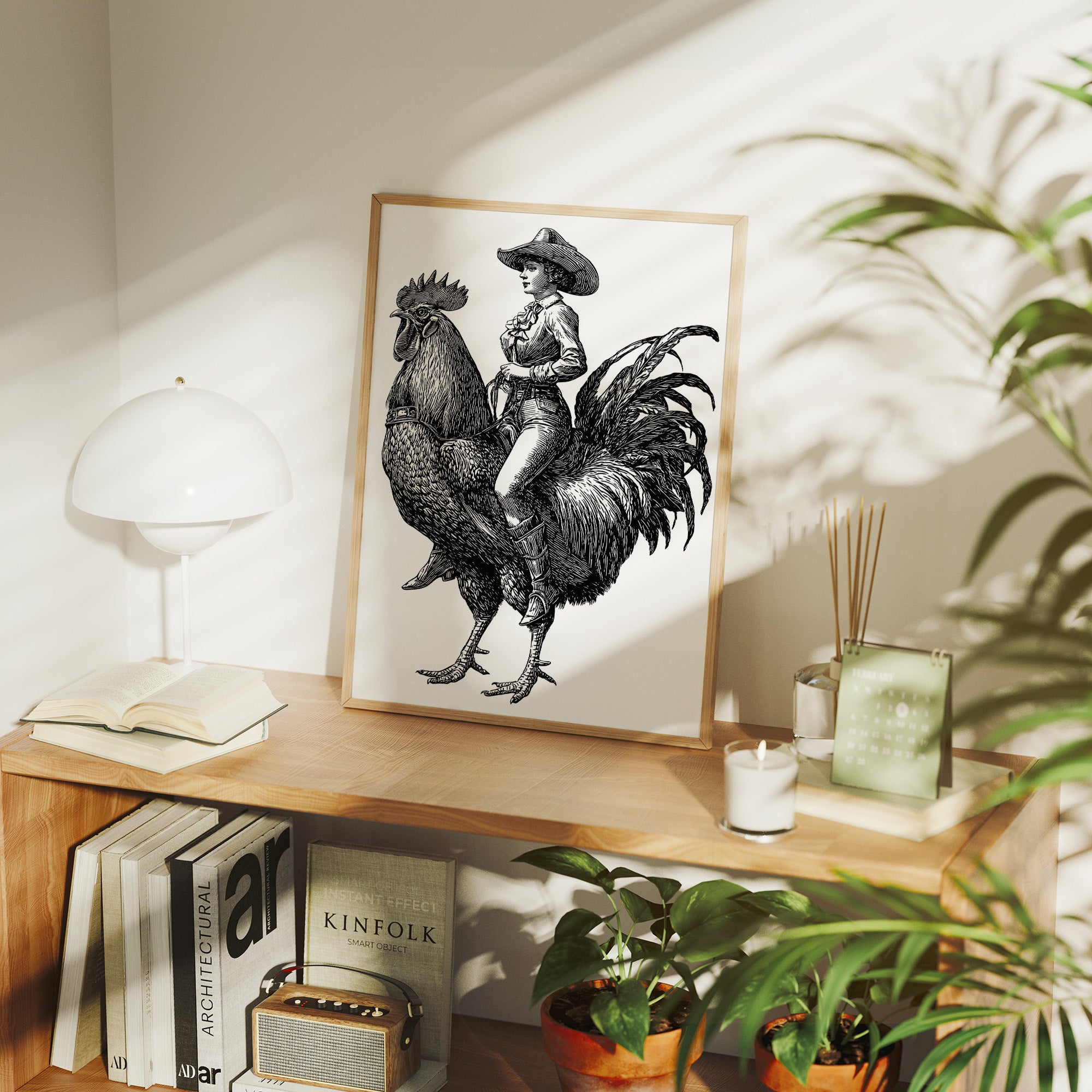 Rooster Ride At High Noon