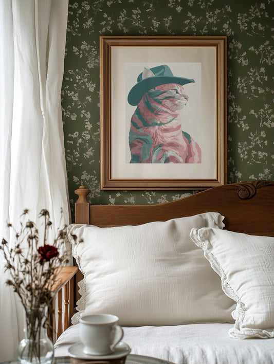 Desert Rose In Teal