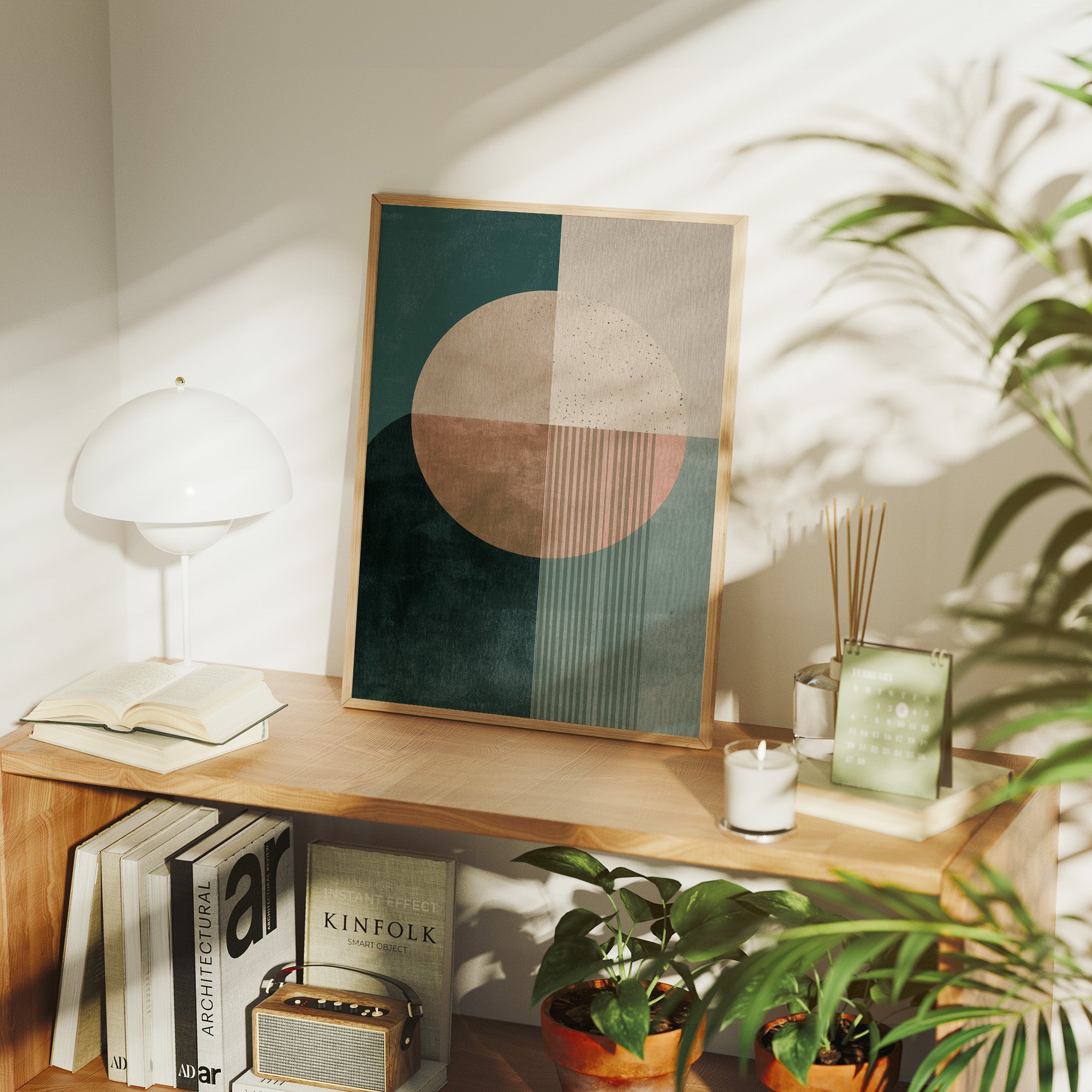 Desert Geometry In Sage And Clay