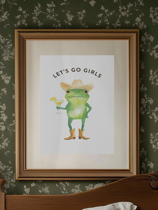 Lets Go Girls Cowgirl Frog