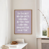 Do The Best You Can Quote Print