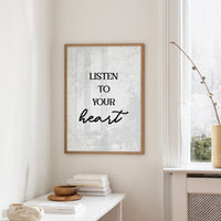 Listen To Your Heart Quote