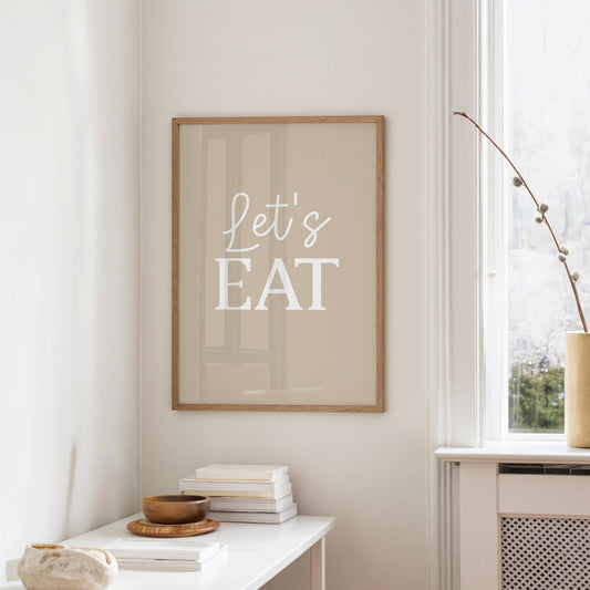 Lets Eat Kitchen Wall Quote