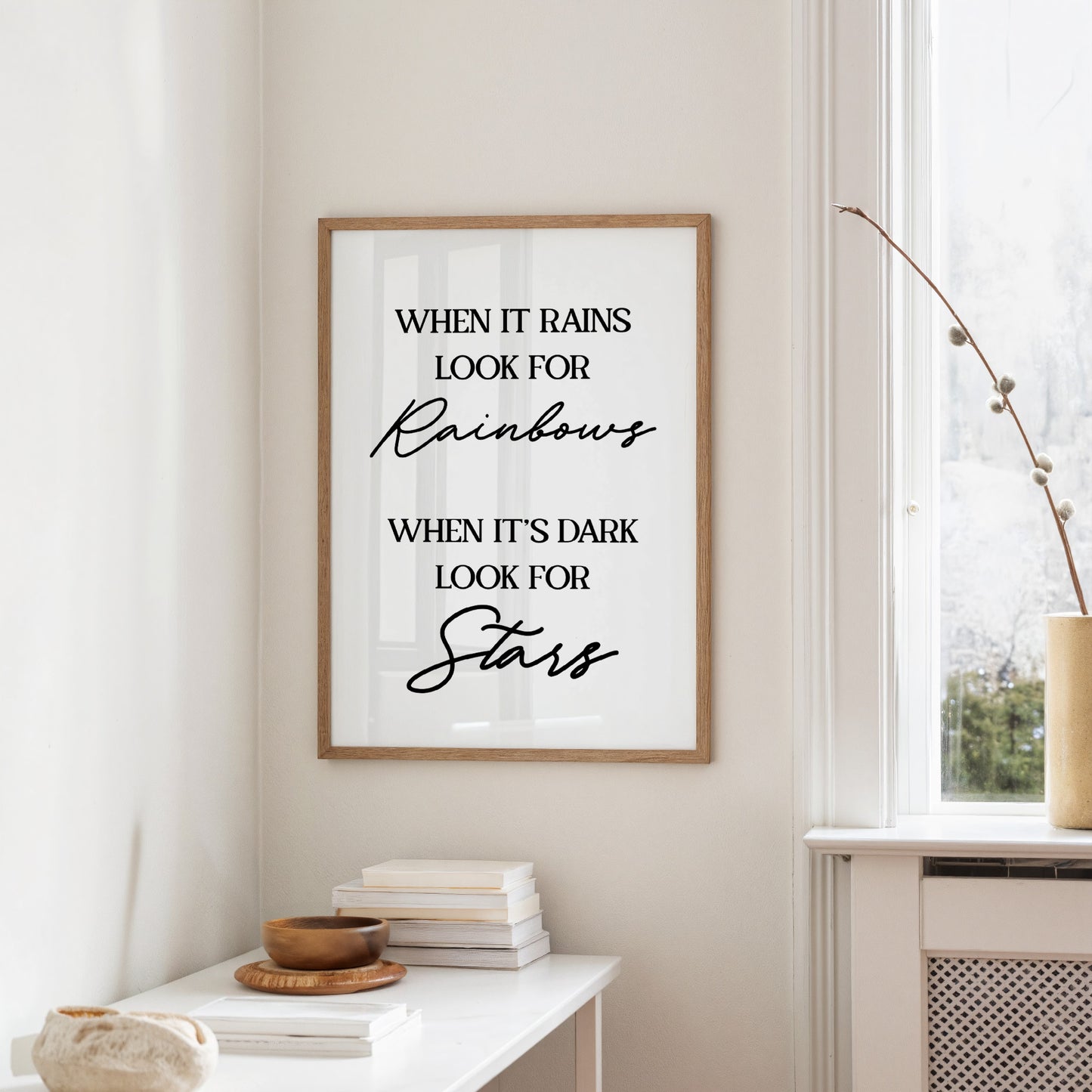 When It Rains Look For Rainbows Quote