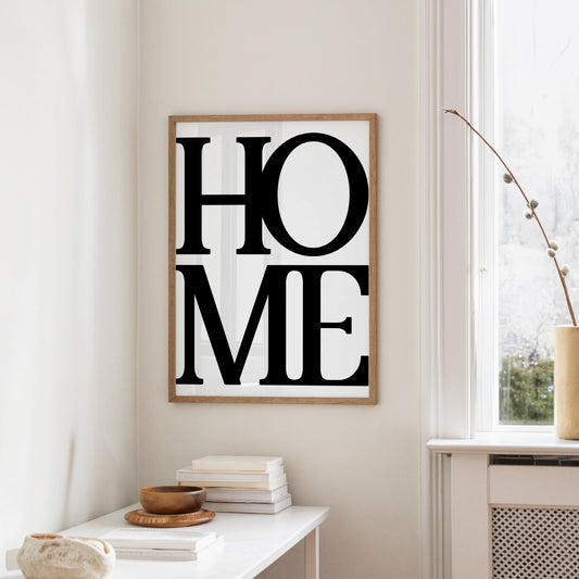 Bold Serif Home Typography Print
