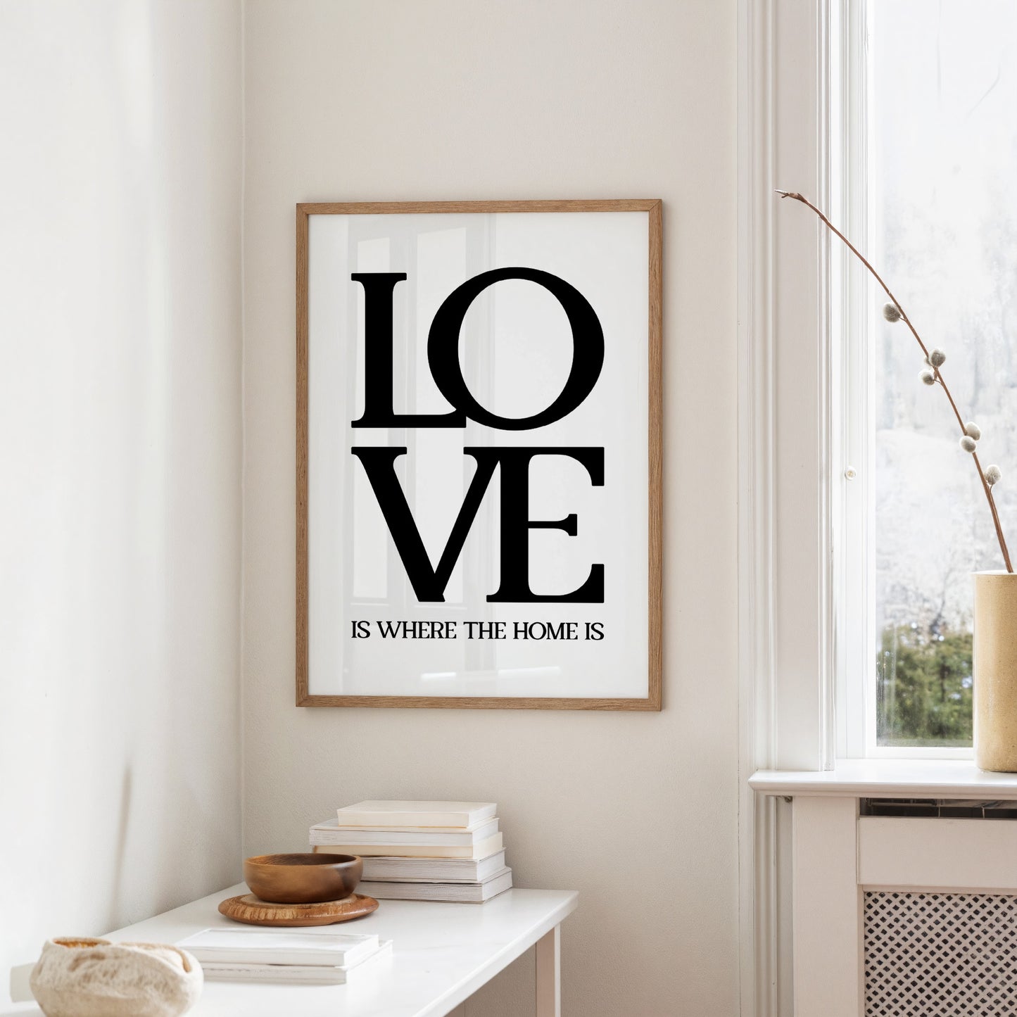 Love Is Where The Home Is Typography Print