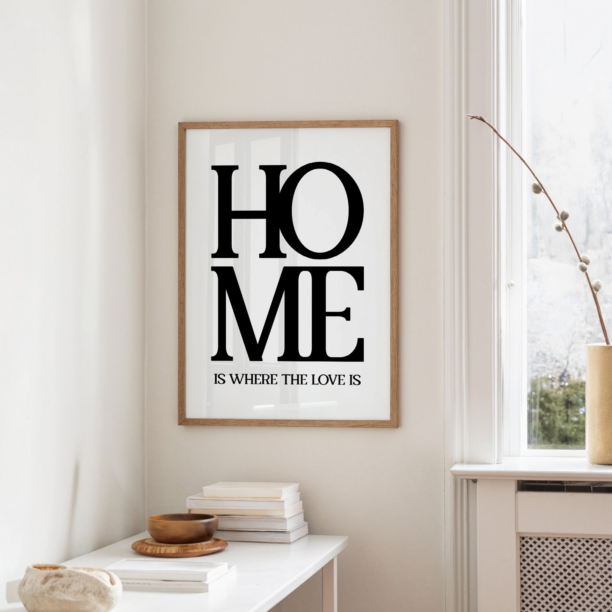 Home Is Where The Love Is Typography Print