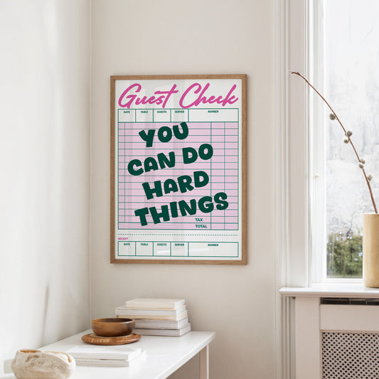You Can Do Hard Things Guest Check