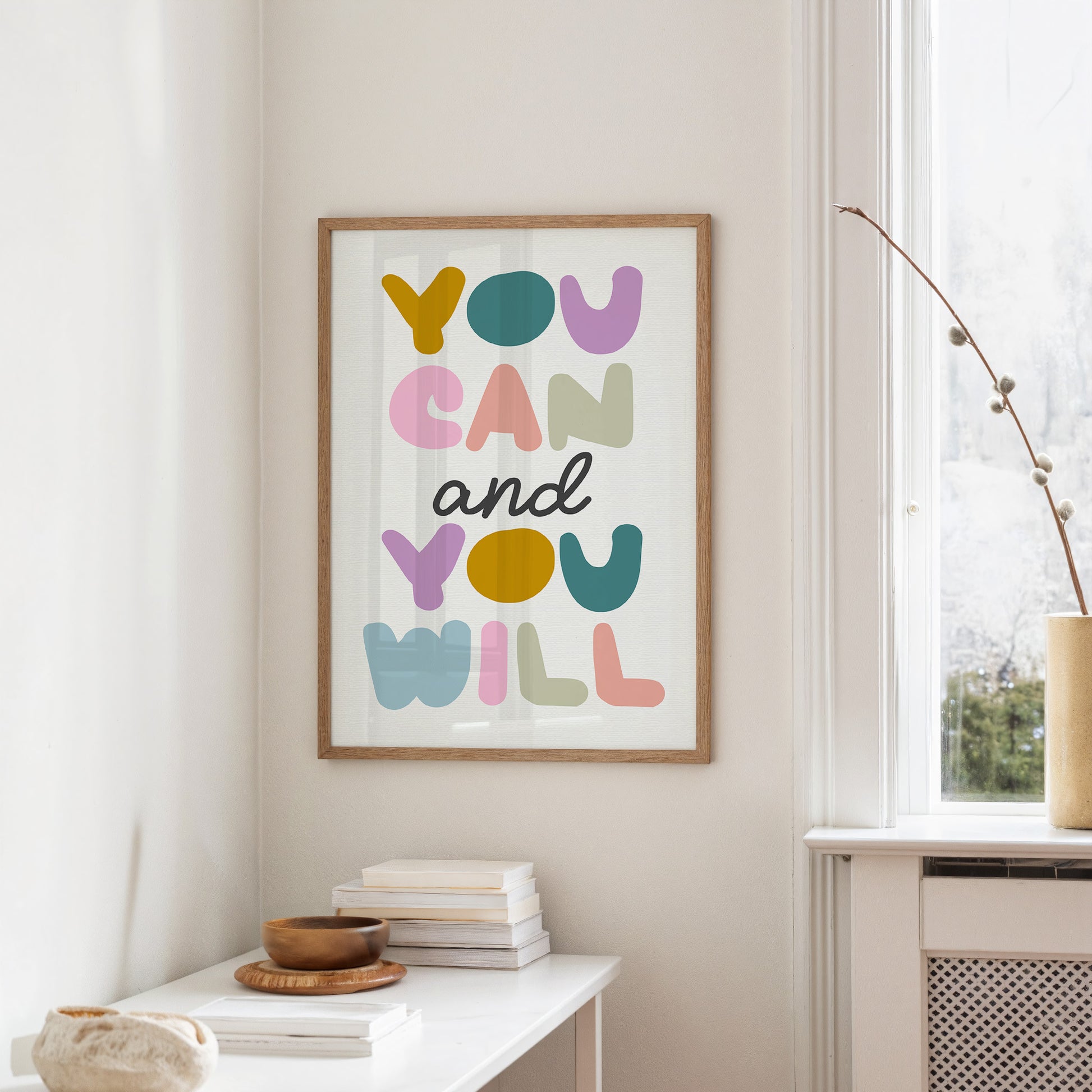 You Can and You Will Colorful Motivation