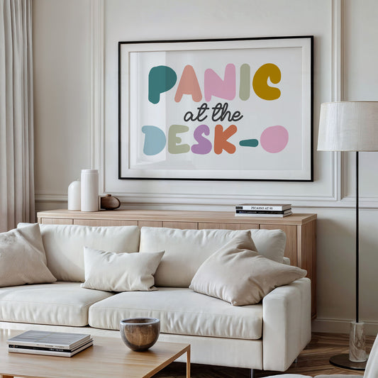 Panic at the Desk-O Canvas Art