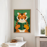 Go Get ’Em Tiger Motivational Kids Wall Art