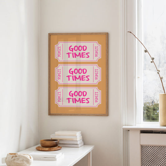 Good Times Ticket Wall Art