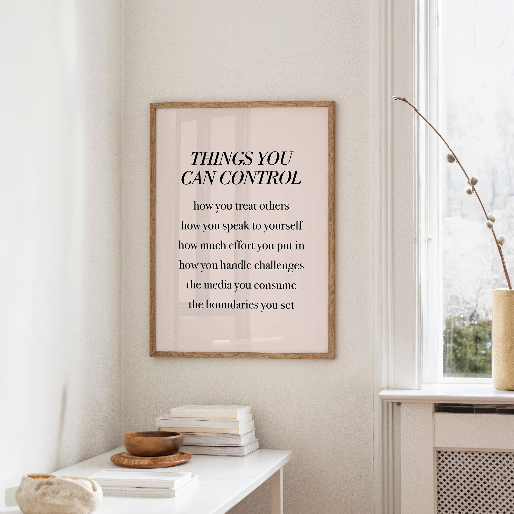 Things You Can Control Typography Print