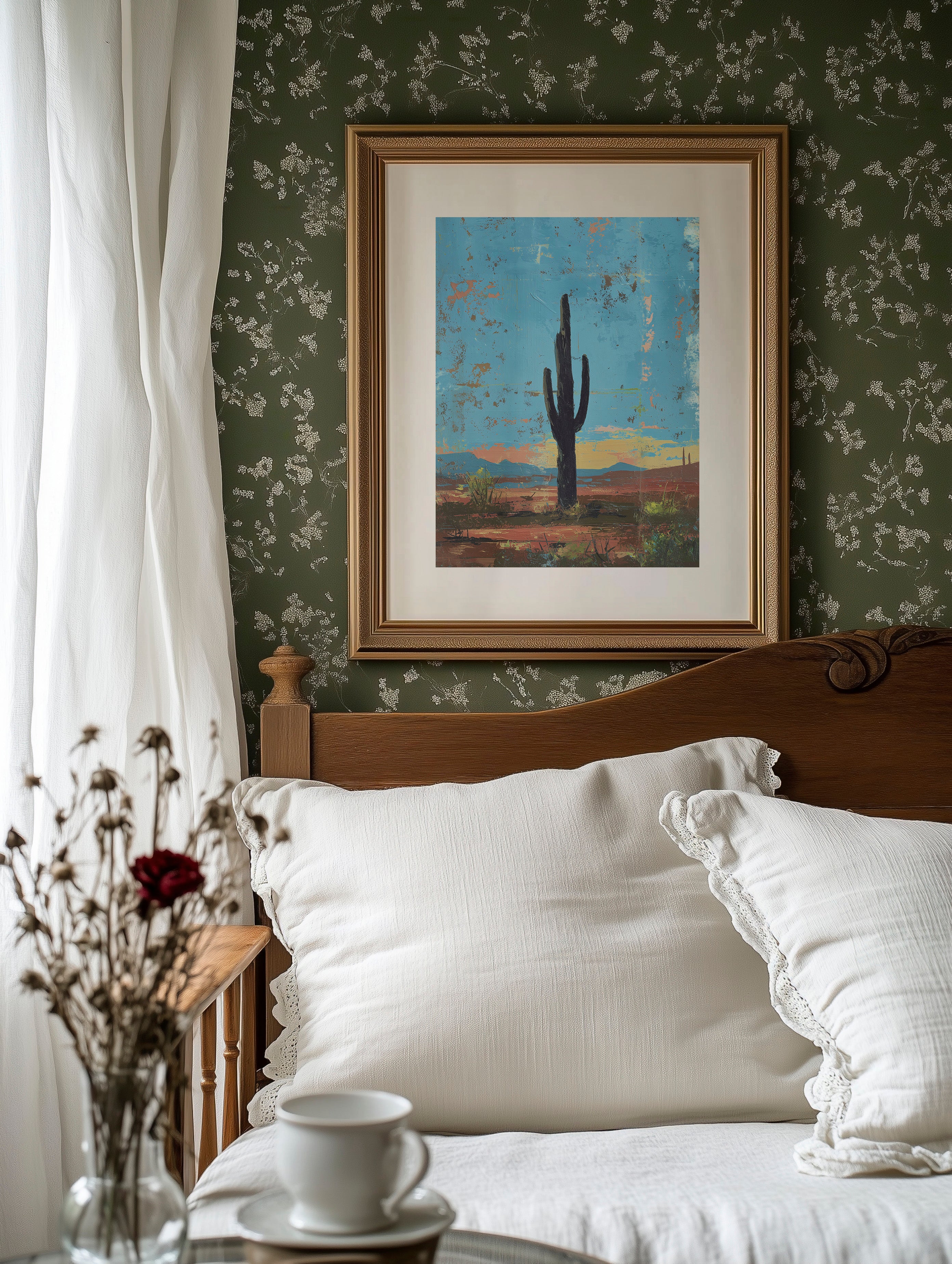 Dusk Settles On The Desert