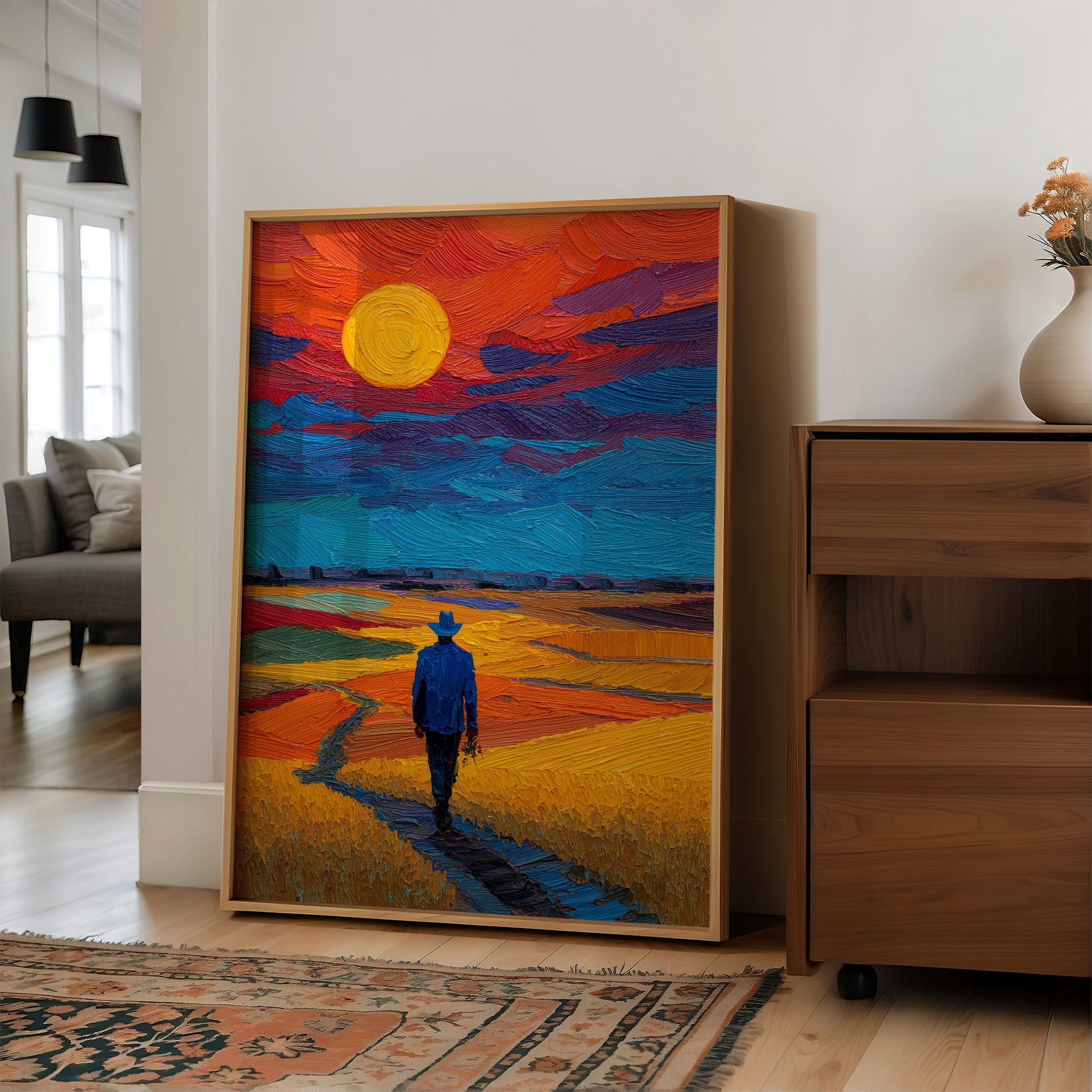 He Walked Until the Sky Caught Fire
